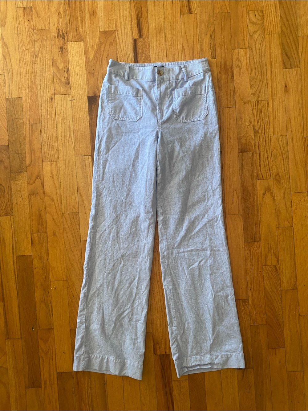 J. Crew Factory Lizzie Patch Pocket Pant High Rise Wide Leg